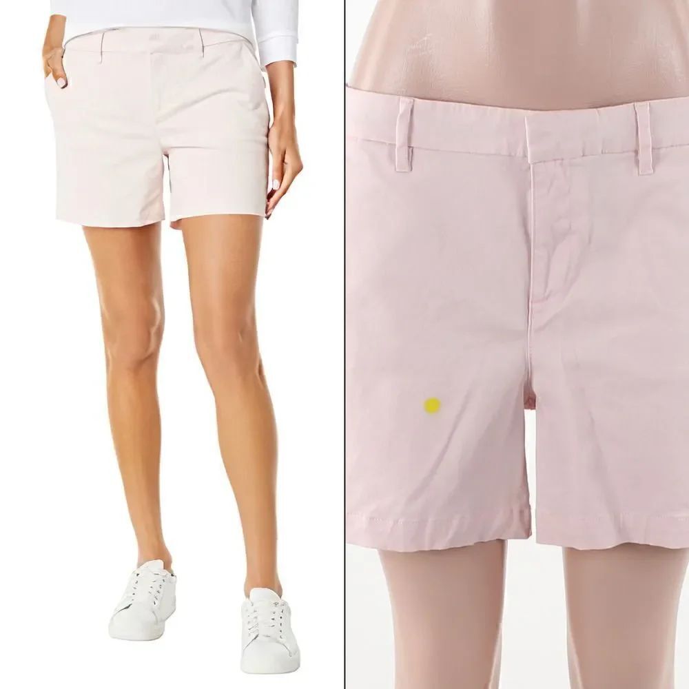 Tommy Hilfiger Women's 5 Inch Chino Shorts in Pink